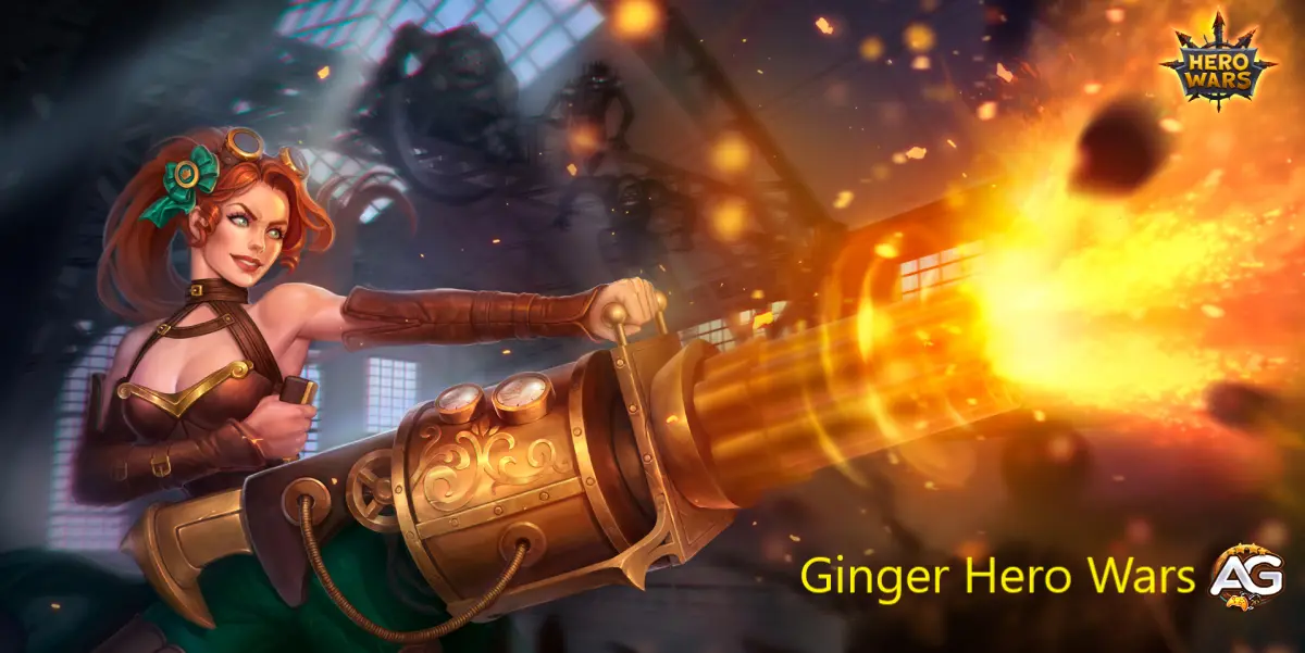 Ilustração de Ginger em Hero Wars - Papel de parede.