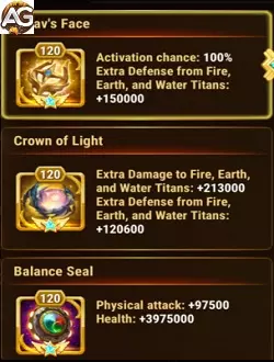 Titan Iyari Artifacts Hero Wars Mobile