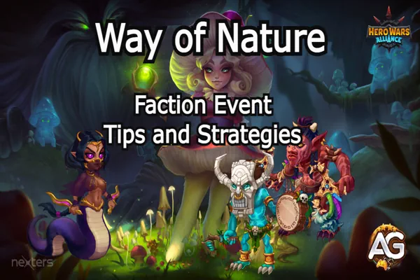 Illustration of Way of Nature Event from the game Hero Wars Alliance, developed by Nexters. - Wallpaper